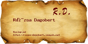 Rózsa Dagobert névjegykártya